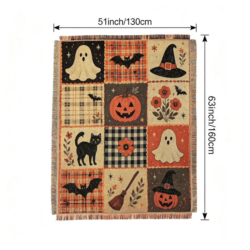 Patchwork Style Woven Blanket