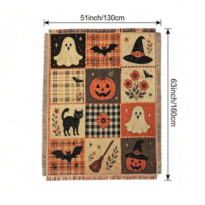 Patchwork Style Woven Blanket